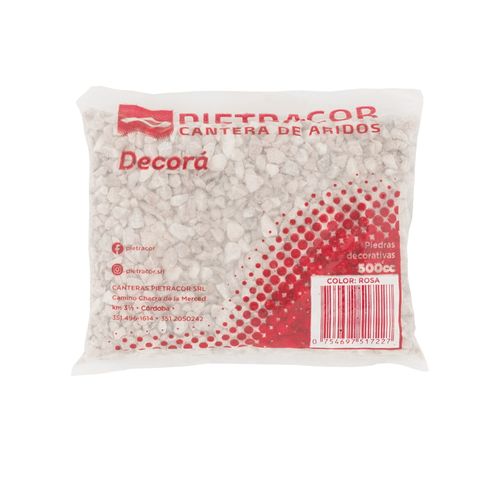Piedra Decorativa Rosa Chica 500 Cc Canteras Pietracor