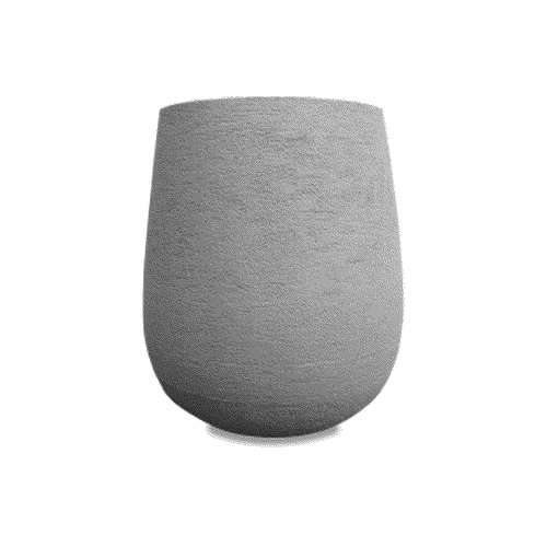 Maceta Mate Rustico Gris Claro Blum
