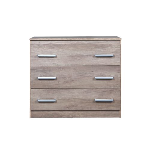 Comoda  Imperio 3 Cajones Nebraska Gris Ricchezze