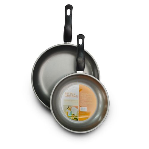 Set Sartenes Acero Antiadherente Fary Home 20 Y 25 Cm