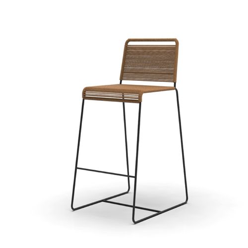 Banqueta Bar 56x46x98Cm Yute Natural Amsterdam Rodaber