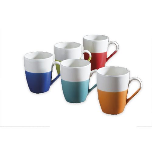 Mug Bicolor 320cc Colores Surtidos