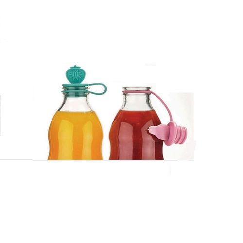 Tapon Botella Con Frutas Y Lazo X 2 Un Ideas De Hogar