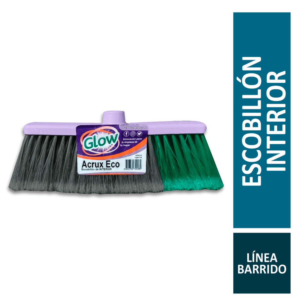 Escobillón Interior Verde/Negro 31 Cm Glow