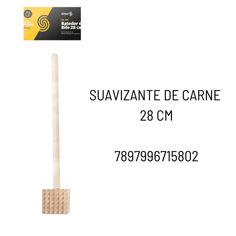 Batidor de Madera Pino 28 Cm Rotce