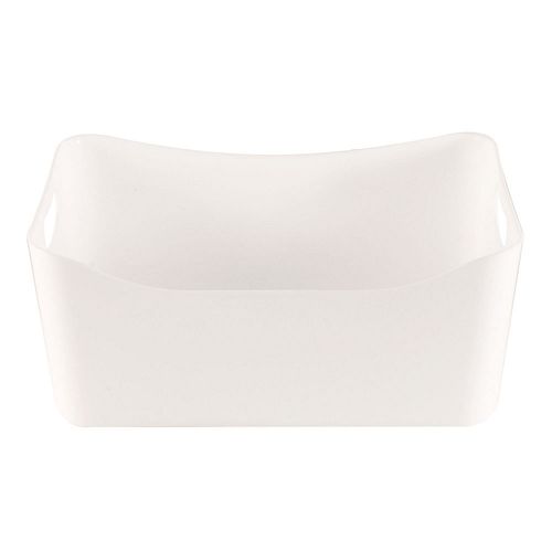 Caja organizadora con asas blanco acrílica 6.5 L Cotidiana