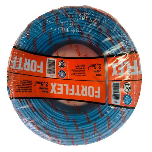 Cable Unipolar 2.5 Celeste X100 M  Fortflex