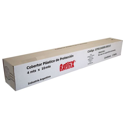 Cobertor Plastico 4mtx10mt Rapifix