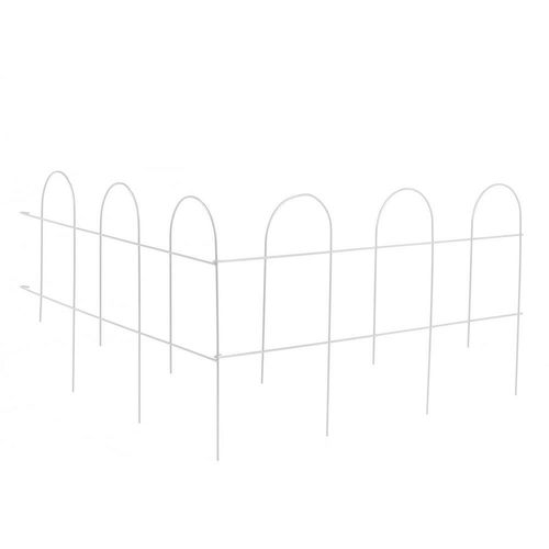 Cerco Hierro Redondo Blanco 40X160 Cm Rosen