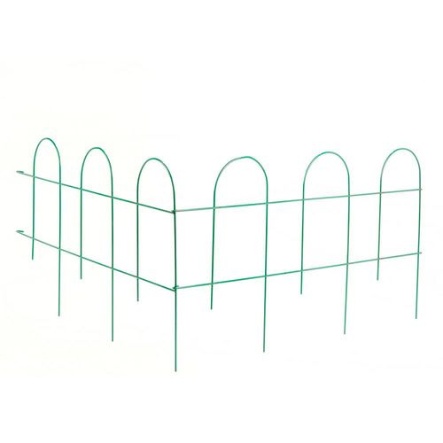 Cerco Hierro Triangular  Verde 40X160 Cm Rosen