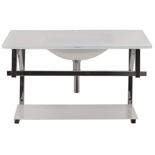 Vanitory de Vidrio Blanco 80X50X50 Cm Vessanti
