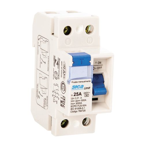Interruptor Diferencial 2X25 A - 10 Ma Sica
