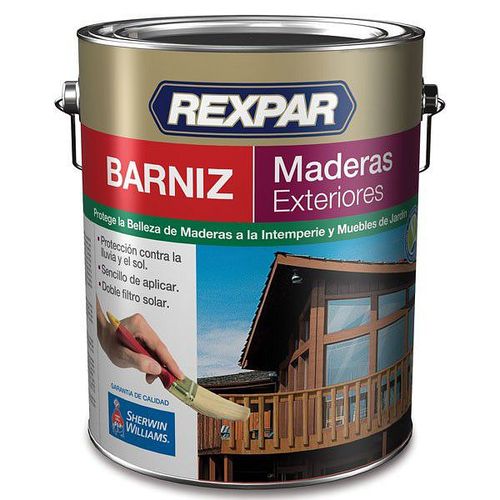 Barniz Exterior Sat Rexpar Natural 1 Lts