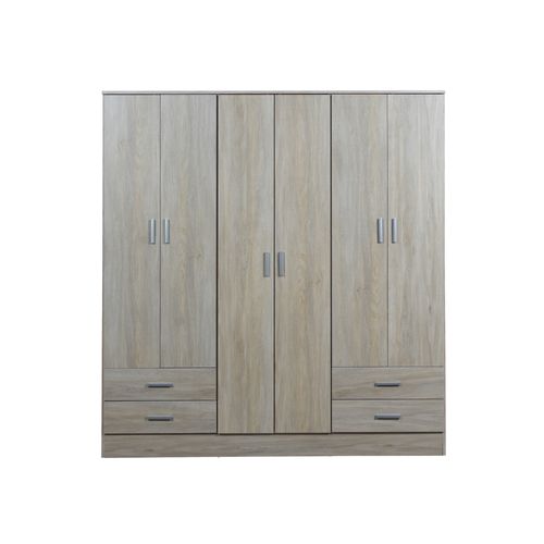 Placard 6 Puertas 169x47x182Cm Blanco Tana Eco Ricchezze