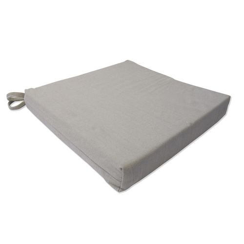 Almohadon Silla 37X37 Tusor Gris Perla Vh Fabrics