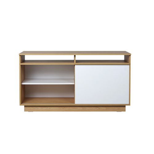 Rack de TV 130X45X71Cm Hickory/Blanco Mesina Ricchezze