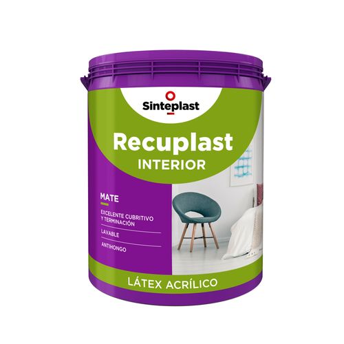 Látex Interior Lavable 4Lt Recuplast