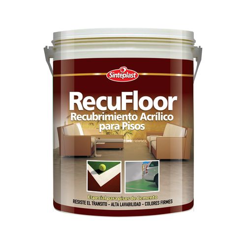 Pintura Para Piso Recufloor Rojo 4 Lts