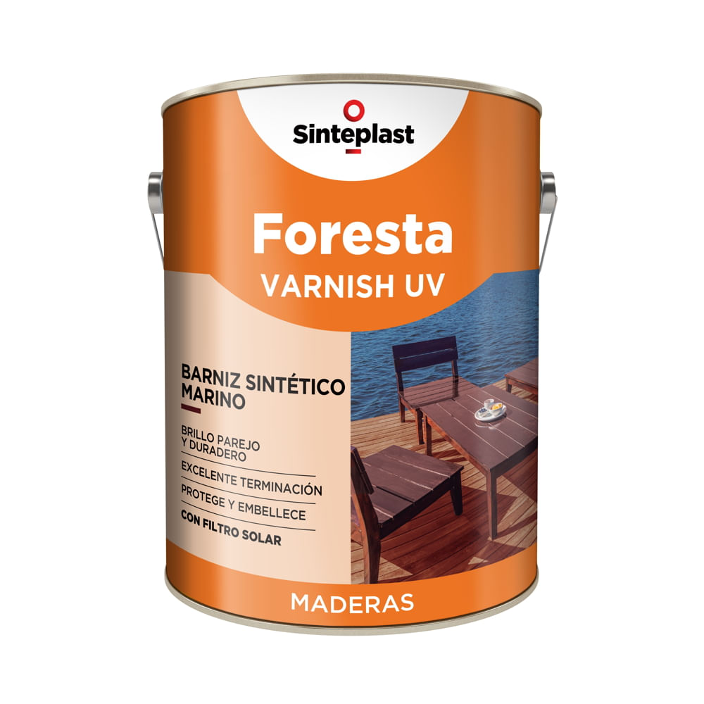 Barniz Sintético Marino Brillante 1 Lts UV Solar Foresta