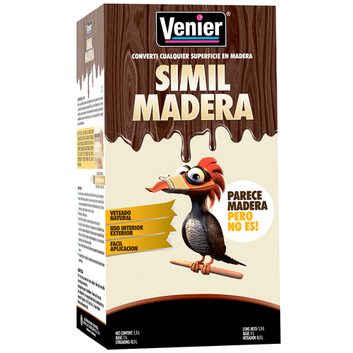 Revestimiento Simil Madera Caoba 1,5 L Venier