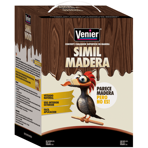 Revestimiento Simil Madera Roble Oscuro 3,9 L Venier