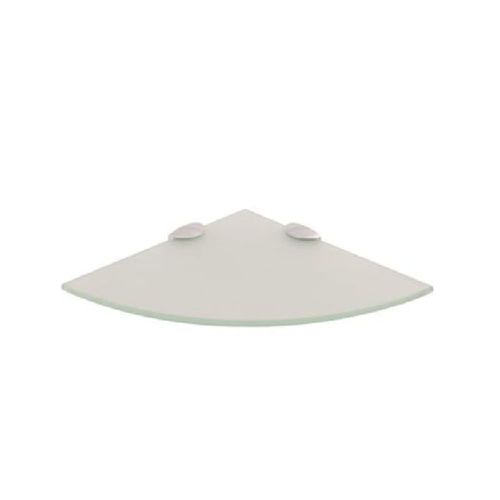 Repisa de Vidrio Curva Transparente 25x25 cm Vessanti