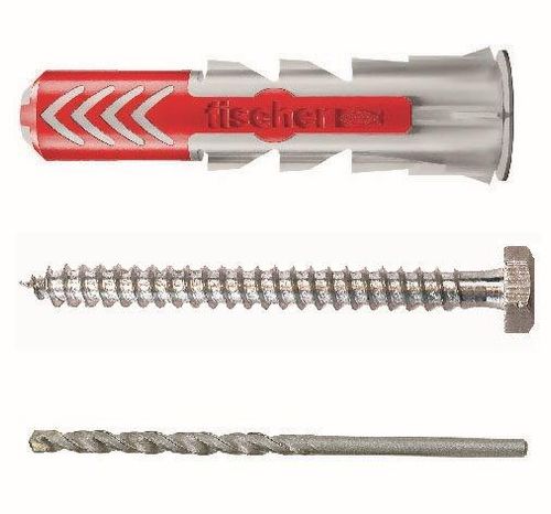 Blister 4 Duopower 10 X 80 + Tirafondo Fischer