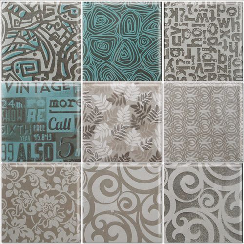 Mosaico Decorativo Vintage Vison 30X30 Cm Surtido Cerámica Piú