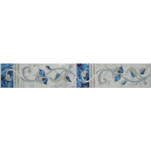 Guarda Decorativa Alma Turquesa 30X5Cm-1.2M Cerámica Piú