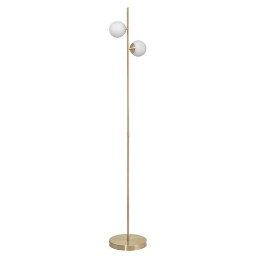 Lámpara Pie Vintage 2 Luz G9 Bronce Don Bell