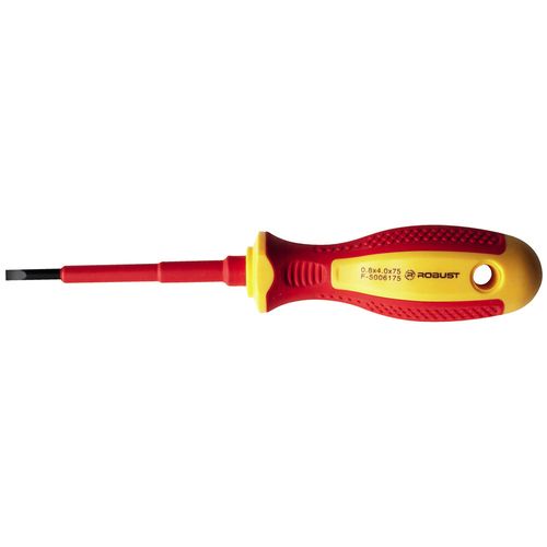 Destornillador Plano 1000V 4x75 mm Robust