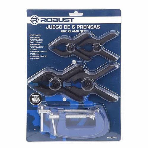 Juego prensas 6 Piezas Robust
