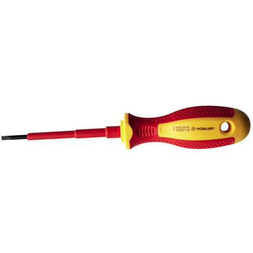 Destornillador plano 1000V 3x75 mm Robust