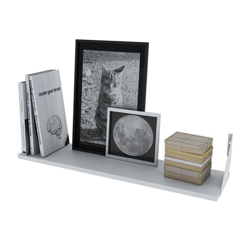 Estante Kit Melamina Con Soporte Blanco 80X1,5X20Cm Centro Estant