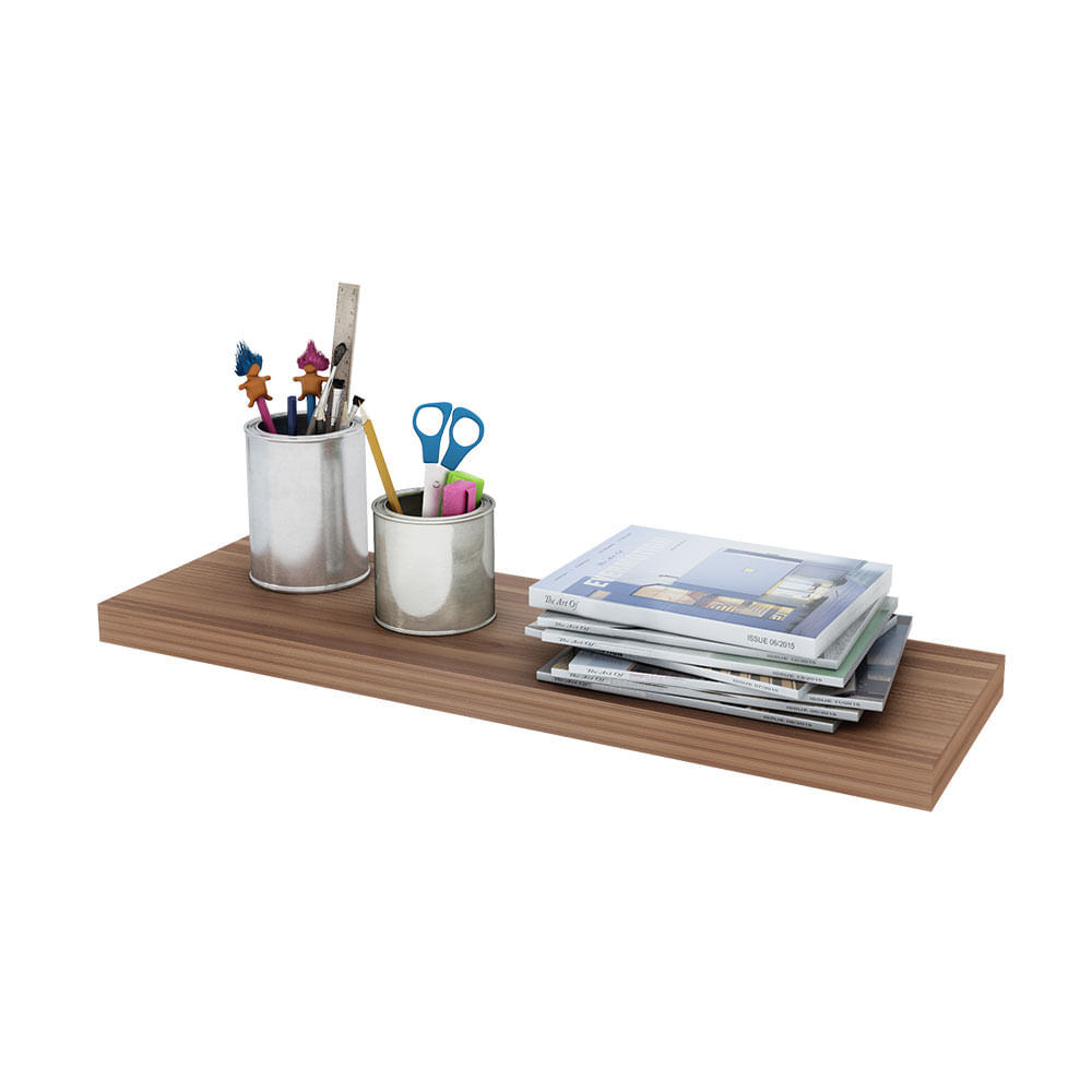 Estante Flotante 80x25 Cm Melamina Beige Centro Estant