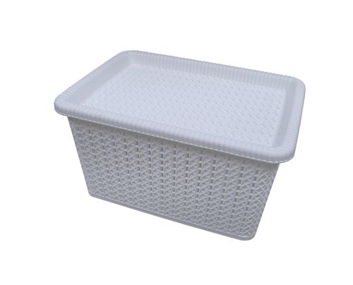 Caja Organizadora Rattan Blanca 5Lts Sao Bernardo