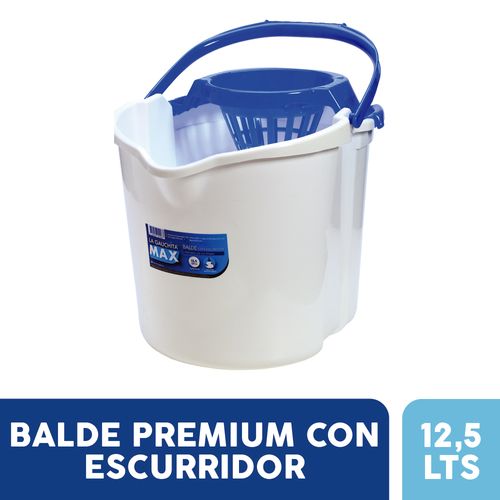 Balde Max Premium Con Escurridor La Gauchita