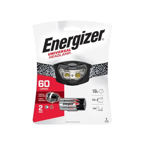 Linterna Manos Libres 3 Leds Rojo 60lúmens 14,6x19,05x5,55Cm Energizer