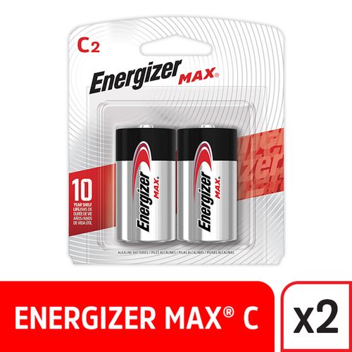 Pila C2 Max Rojo 9,4X10,8X2,5 Cm X 2 Un Energizer