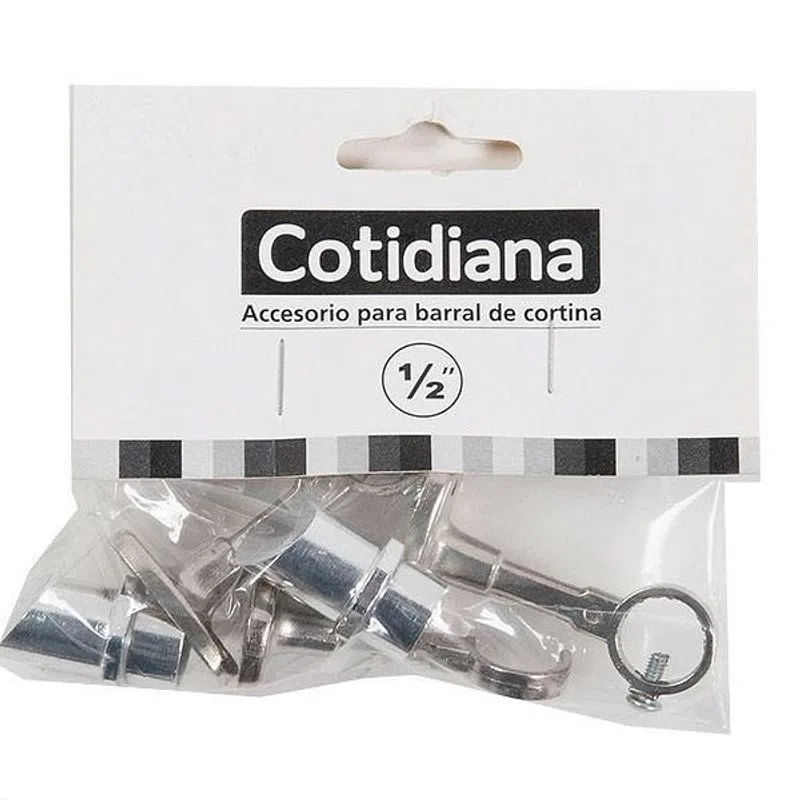 Soporte para Cortina Metal Níquel 2 Cm Cotidiana