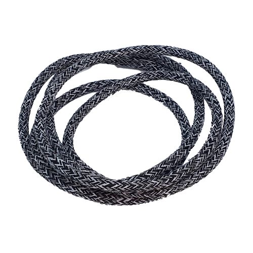 Cable Textil X 5 M - Jeans Blanco/Negro Cabletextil