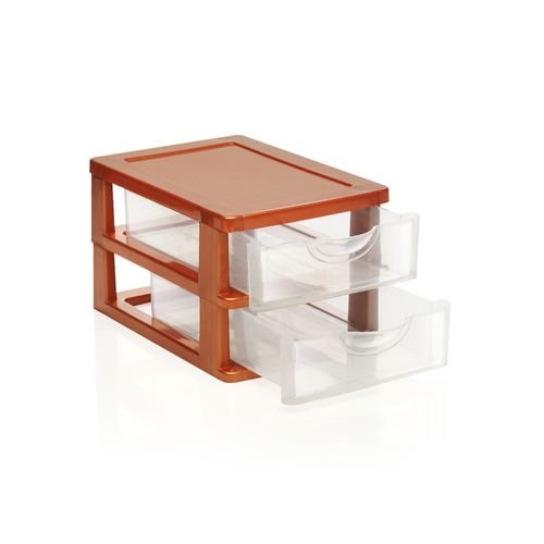 Organizador Plastic 2 Cajones 23X15X14C