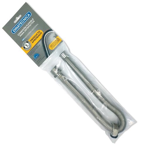Flexible 1/2 Gas Aprobado x30Cm Dinatecnica