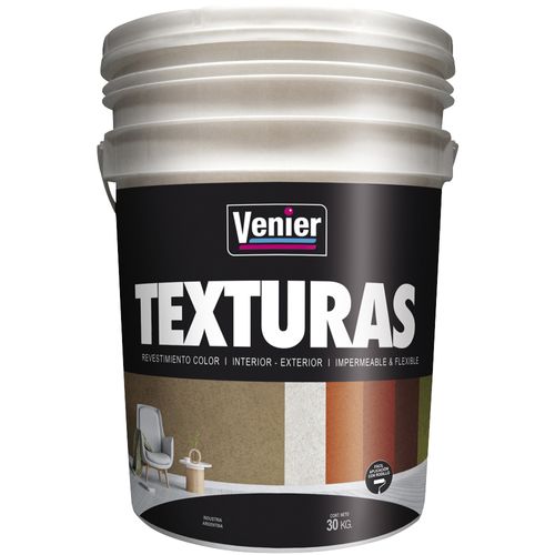 Revestimiento Texturado Grano Medio Blanco 30 Kg Venier