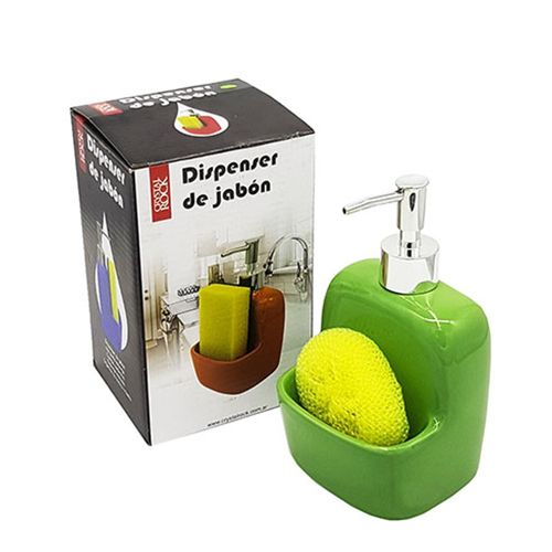 Dispenser Detergente Ceramico P/Esponja