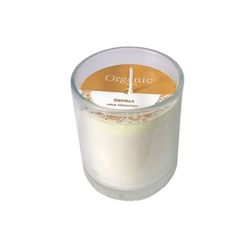 Vela Basic Vainilla Vaso De Vidrio Organic Spa