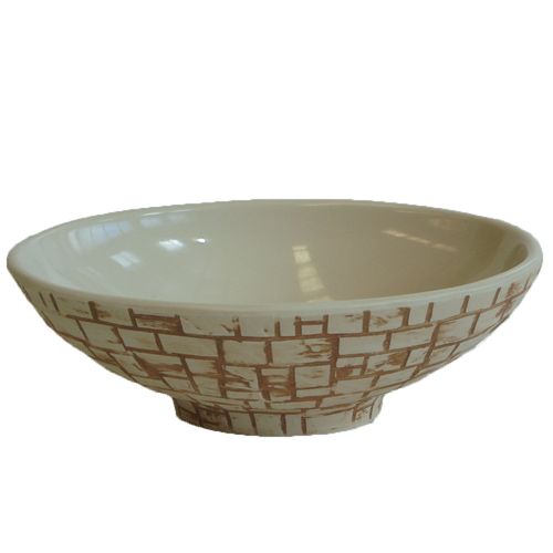 Bacha De Apoyar Laja Beige Resina Poliéster Polyquartz