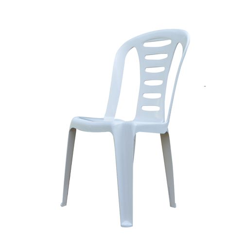 Silla Plástica Patio 47X46X88Cm Blanca Voss 2000