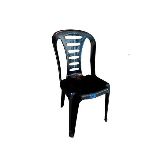 Silla Plástica 47X46X88Cm Negra Sin Apoyabrazos Voss 2000