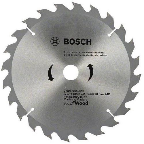 Disco de Sierra Circular Ecoline 184x20Mm 24 dientes Bosch